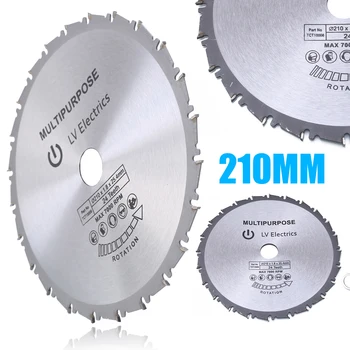 Duritate mare 210 mm pânză de Ferăstrău Circular cu Disc de Lemn de Plastic din Metal Circulare de Ferăstrău Pentru Furie Rage4 RageB 25.4 mm Evoluția 24T