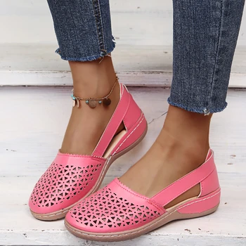 Noua Moda de Vara Plat Gol Sandale Femei Rotund Toe Pantofi pentru Femeie Sandale Pantofi Casual Femei Sandale 2022 sandales femmes t