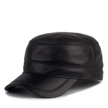 Harppihop Barbati din piele de baseball capac pălărie de brand nou de primăvară adevărată piele de vaca pălării capace