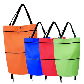 Pliere cosul de cumparaturi geanta cu roti trolley telescopic remorcher pungă de cumpărături supermarket geanta de cumparaturi cosul de cumparaturi