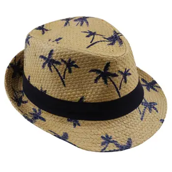 LNPBD 2017 vânzare fierbinte de Vară paie pălărie de Soare copii Plaja Soare pălărie Trilby Pălărie panama manopera pentru boy fata de Copii 4 culori