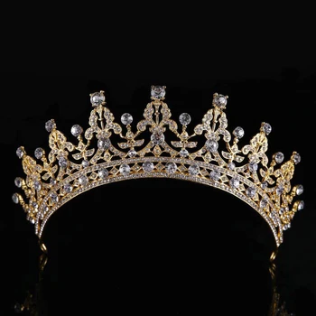 KMVEXO de Mireasa de Lux Cristal Coroane Tiara Printesa Regina Concurs de Bal Stras Voal Diademe banda de Susținere Accesorii de Par de Nunta