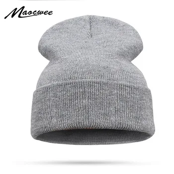 Brand Pălărie De Iarnă Pentru Bărbați Chelioși Căciuli De Femei De Moda Capac De Cald Unisex Elasticitatea Knit Beanie Palarie Ține De Cald Capac De Craniu 2018