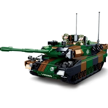 766pcs SLuban 0839 Militare Serie de Leopard 2A5 Gara Principală Rezervor de Asamblare Model Băiat Bloc Jucărie Cadouri