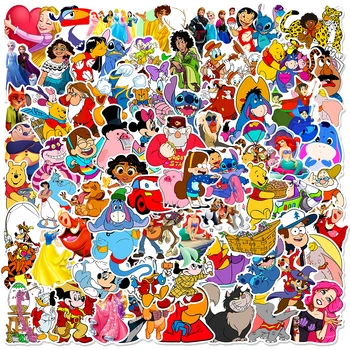10/30/50/100buc Drăguț Disney Mix Anime Mickey Mouse Cusatura Autocolante de Desene animate Skateboard Laptop, Telefon, Masina de Graffiti Autocolant Copil Jucărie