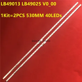 Noi 2 BUC 40LED 530MM LED Backlight Stirp pentru KD-49XF7003 KD-49XE7002 KD-49XE7093 4-690-561 4-725-887 4-595-781 LB49013 LB49025
