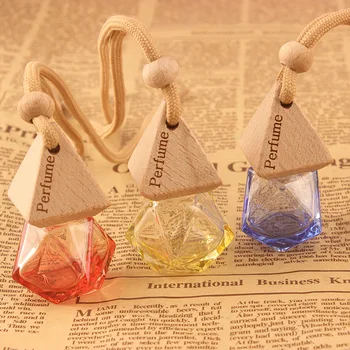 8 ML Culoare triunghi capac romb sticlă Goală Sticlă de Parfum, Oglinda Retrovizoare Ornament Auto-styling Uleiuri Esențiale Parfum