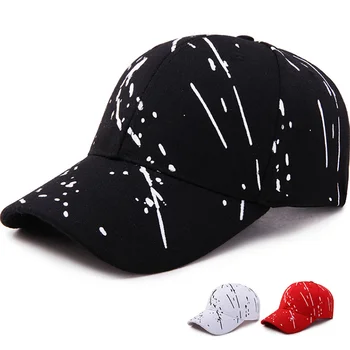 Trendy Adult Șapcă de Baseball coreean Arta Print Bărbați și Femei Parasolar Capac Pălărie de protecție Solară Moda Reglabil Capac Alb Negru