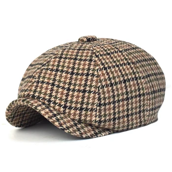 Toamna Iarna Carouri Vânzător De Ziare Ivy Capace Casual Bereta Pălării Anglia Gatsby Retro Pălărie Driver Capac Plat