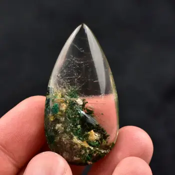 1 buc Verde Natural Fantomă Fantomă Piatra de Cristal de Vindecare Cuarț Pietre Specimen Ornamente Pandantiv Meserii Decor Acasă DIY cadouri