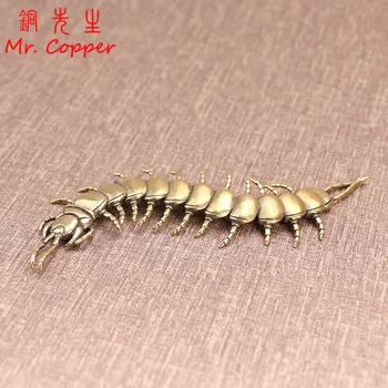Bronz Antic Centipede Figurine Ornamente De Cupru Pur Mobile De Simulare De Animale Statuie Meserii Acasă Feng Shui Desktop Decoruri