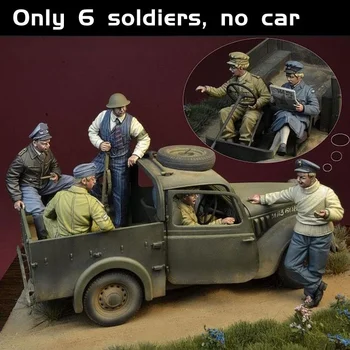 Scara 1/35 turnat Rasina Figura al doilea RĂZBOI mondial, Soldat Model (nu Masina) Nevopsite Transport Gratuit