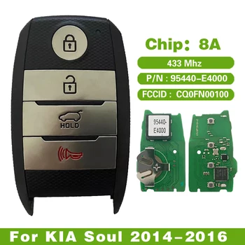 CN051152 Pentru KIA Soul 2014-2016 sistemului de acces fără cheie 4 Buton Inteligent de la Distanță Cheie 8A Chip 433Mhz FCCID 95440-E4000 CQ0FN00100