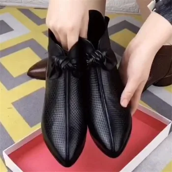 Femeile Desculț Pantofi, Ghete Glezna 2022 Izvor Nou De Sex Feminin Casual Gros Pantofi Cu Talpi Din Piele Pompe De Designer De Pantofi