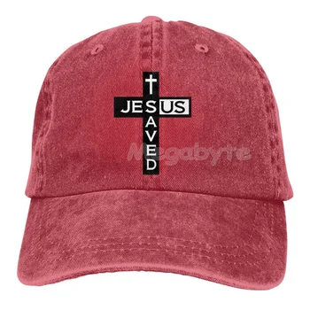 Clasic Isus Salvează Trucker Hat Reglabil Denim Șepci de Baseball pentru Sporturi în aer liber Unisex Capac