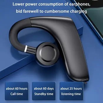 W8 Bluetooth-compatibil 5.1 Cască Conducție Osoasă Vibrator Difuzorul Agățat de Ureche de Tip Adevărat Stereo Wireless de Afaceri Pavilioane