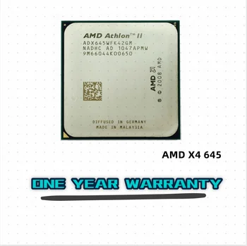 AMD Athlon II X4 645 X4-645 X645 CPU Quad-Core 3.1 G ADX645WFK42GM Socket AM3