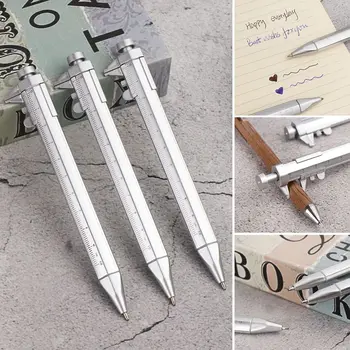 Papetarie De Măsurare Rotativa Multifunctionala Pix Scrie Instrument Cu Vernier, Șublere Pen Conducător Scară