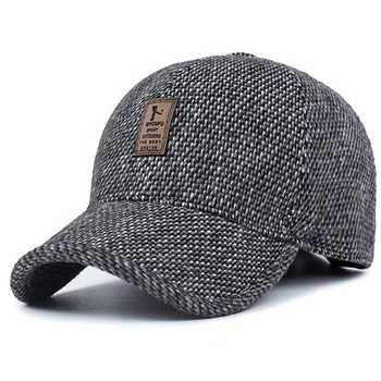 2019 brand șapcă de baseball de iarnă tata pălărie cald Îngroșat bumbac snapback capace de protecție pentru Urechi montate pălării pentru bărbați