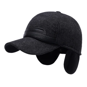 2022 Bărbați Pălărie De Fetru Toamna Iarna Cald Gros Ureche De Protecție Șapcă De Baseball Sport În Aer Liber, Masculin, Om Sepci Snapback Hat