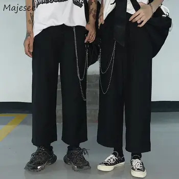 Barbati Pantaloni Casual Solid Simplu de Dimensiuni Mari 3XL Pierde Toate-meci Harajuku Mens Stil coreean grupa de Adolescenti Chic Streetwear de Înaltă Calitate Noi