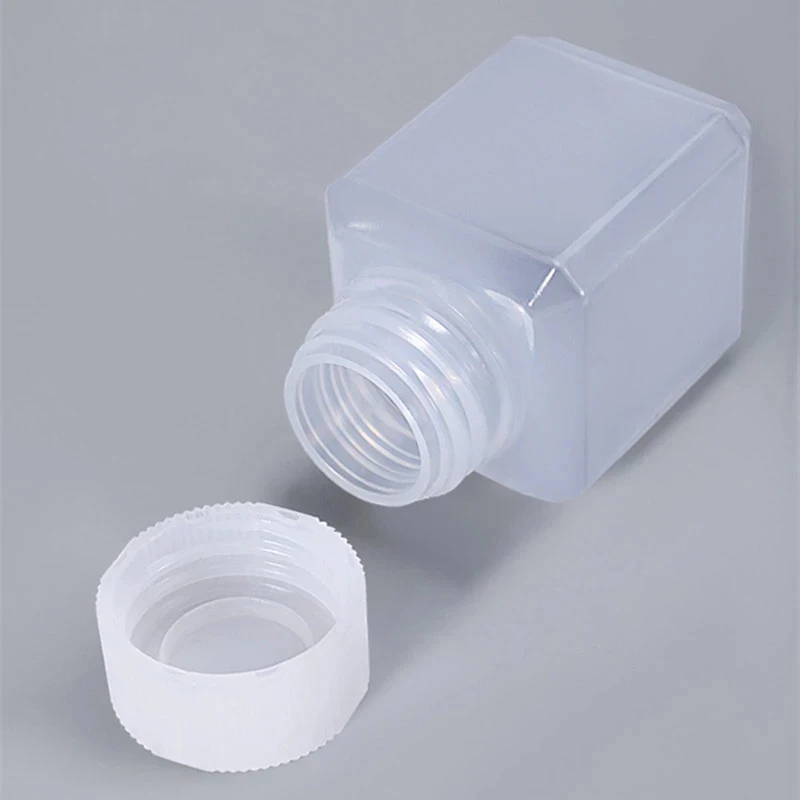 10buc/lot Gol Clar cu Gura Largă Sticlă de cerneală Pulbere de Depozitare Sticla de Calitate Alimentară HDPE Recipient Etans Imagine 1