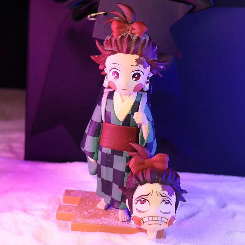 12-13cm Anime Demon Slayer Figura Kamado Tanjirou Agatsuma Zenitsu PVC acțiune figura jucarii de Colectie model jucării copil cadou Imagine 1