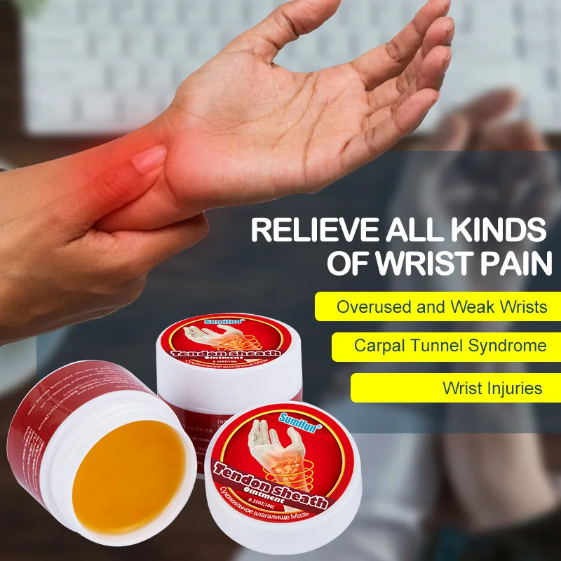 3Pcs Teaca Tendonului Artrita Crema de Încheietura mâinii Degetul mare Durere de Relief Terapie Tenosinovite Tencuiala de Îngrijire a Sănătății 10g Imagine 5