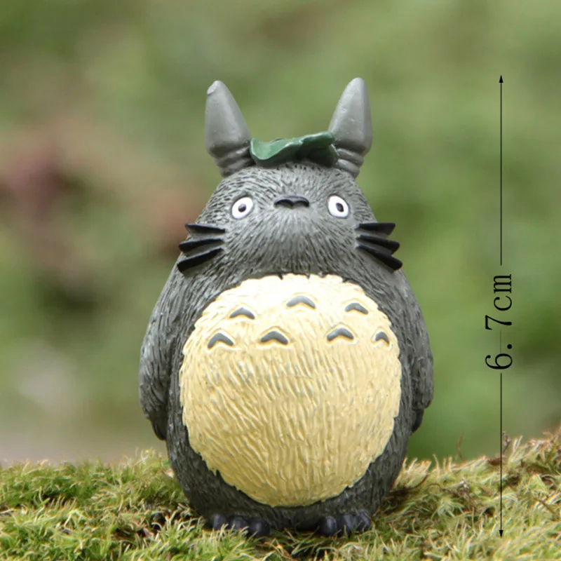 5PCS/o Mulțime Hayao Miyazaki Scene de Film Totoro Vecinul Figura Anime Figurine Papusi Jucarii Accesorii Lampă de Stradă Modele în Miniatură Imagine 1