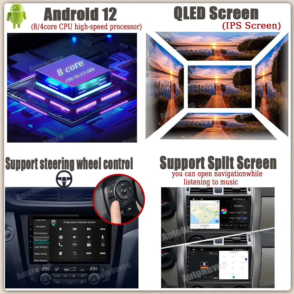 Android 12 Pentru Hyundai Solaris 2 2017-2018 Monitor TV cu Ecran Multimedia de Navigație Electronice Video Auto jucător de radio Autoradio Imagine 1