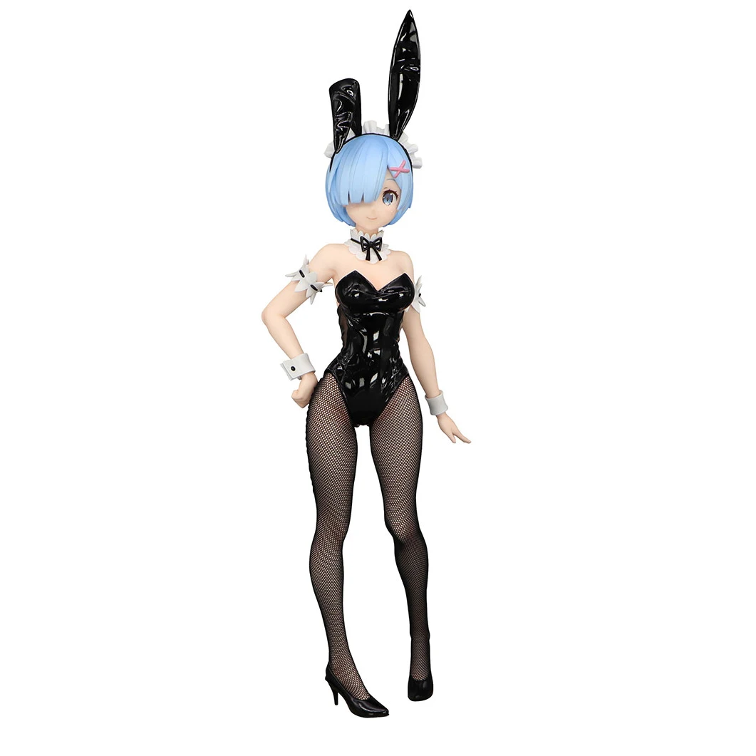 Anime Re: Viața Într-O Lume Diferită De Zero Ram Rem Fata Bunny PVC Acțiune Figura Desktop Ornamente de Colectie Model Jucarii Cadou Imagine 1