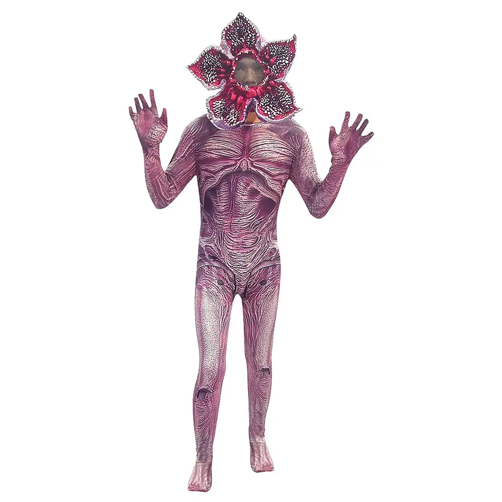 Copil Copil Străin pentru că Lucrurile Sezonul 3 Demogorgon Cosplay Costum Salopeta Body Masca Costumele Carnavalului de Halloween Costum Imagine 0