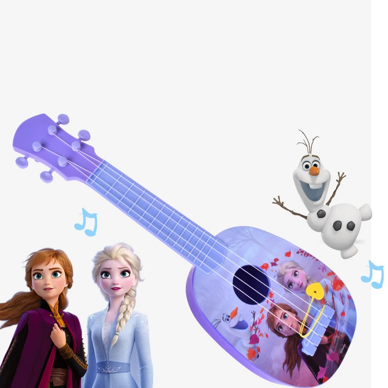 Disney Frozen 2 Ukulele Jucărie Instrument Muzical Chitara Poate Juca Incepator Instrumente Muzicale Jucarii Printesa de Fata Cadou Imagine 1