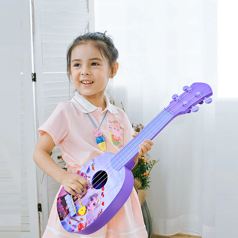 Disney Frozen 2 Ukulele Jucărie Instrument Muzical Chitara Poate Juca Incepator Instrumente Muzicale Jucarii Printesa de Fata Cadou Imagine 5