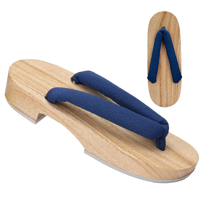 Femei Vara Sandale de Lemn Toc Plat Clasic Japonia Geta Naturala de Culoare de Vară Papuci Flip-Flops Cosplay Pantofi Casual Saboți Imagine 4