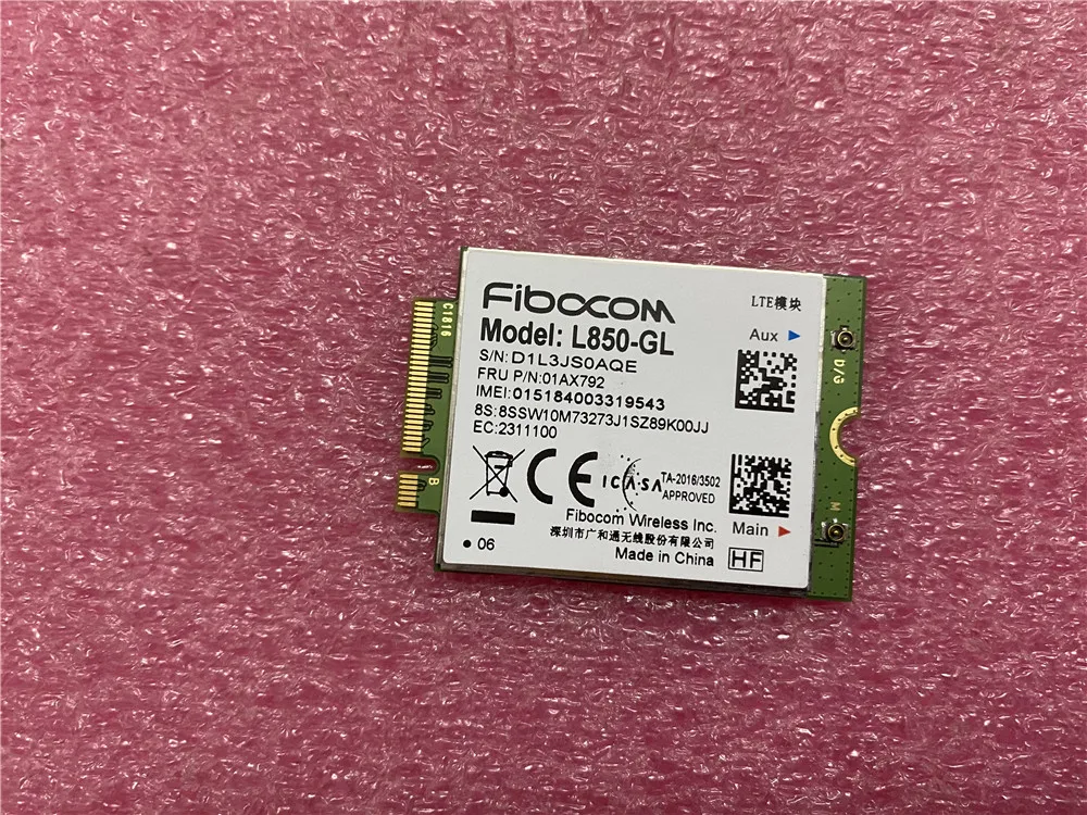 Fibocom L850-GL 01AX792 LTE 4g WWAN Card original de Antenă pentru Lenovo Thinkpad p53 DC33001KY00 DC33001KY10 Imagine 3
