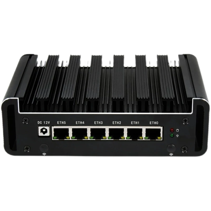 Firewall-ul Router Pfsense Intel Core i5-1135G7 i7-1165G7 i211AT 6LAN RJ45 COM 4*USB, HDMI fără ventilator Mini PC AES-NI Gateway Server Imagine 1