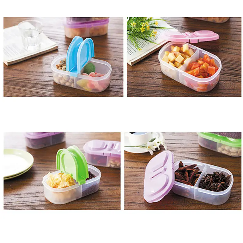 Fructe proaspete, Gustări de Stocare Bucătărie Recipient de Plastic Sos de Alimentare Cutie de Cruditati Eco Friendly cutie de prânz pentru copii de școală Cină Imagine 2
