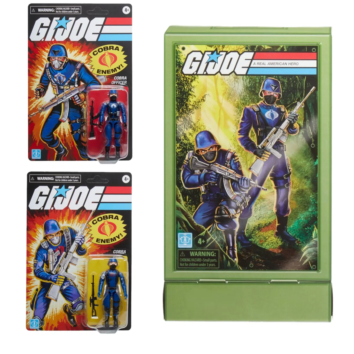 Hasbro G. I. Joe Retro Colecția Cobra Ofițer & Cobra Trooper 2-Pack 3.75 Inch Scară Figurine De Colectie Model De Jucărie F4925 Imagine 0