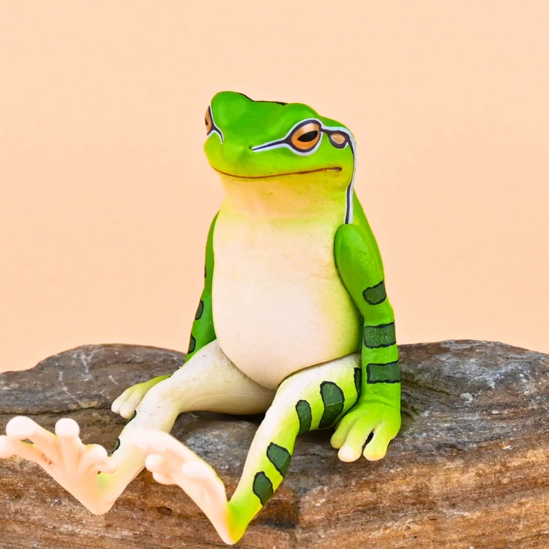Japonia Kitan Gashapon Jucării Capsulă Broasca Masă Ornamente Decor Simulare Broasca Animal Stând Broasca Model Imagine 4