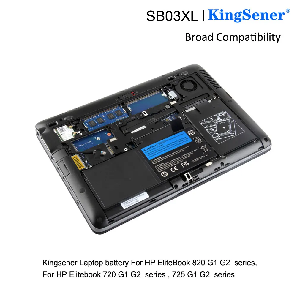 KingSener SB03XL Bateriei Pentru HP EliteBook 820 720 725 G1 G2 HSTNN-IB4T HSTNN-l13C HSTNN-LB4T SB03046XL 717378-001 11.25 V 46WH Imagine 5
