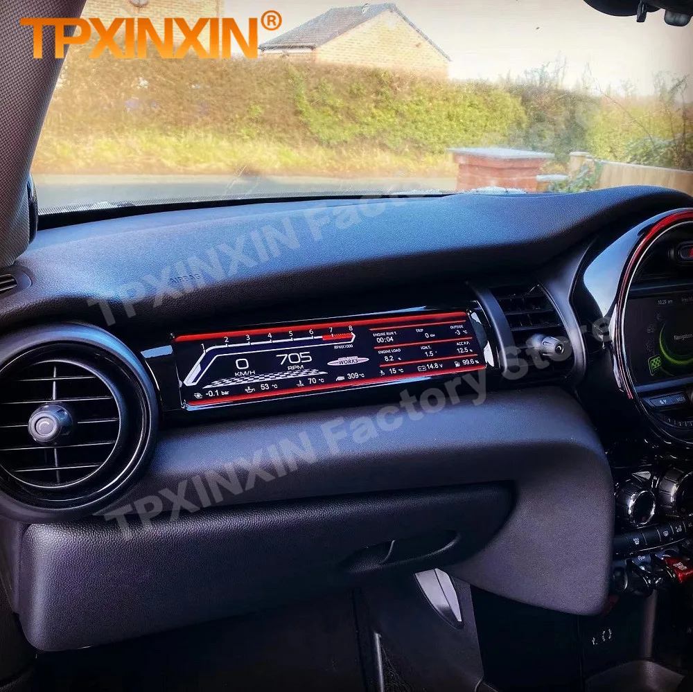 LHD RHD Co-pilot LCD tabloul de Bord Pentru BMW MINI F55 F56 F57 2015 2016 2017-2020 de Afișare Android Virtual Cockpit Instrument Imagine 3