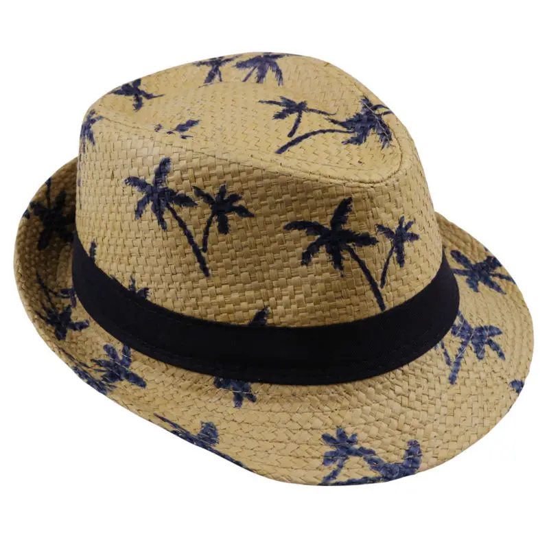 LNPBD 2017 vânzare fierbinte de Vară paie pălărie de Soare copii Plaja Soare pălărie Trilby Pălărie panama manopera pentru boy fata de Copii 4 culori Imagine 0