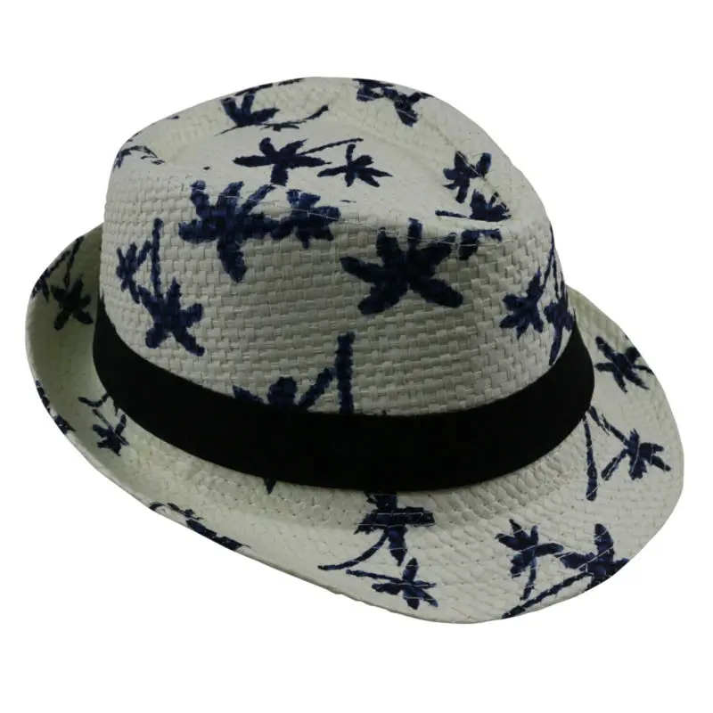 LNPBD 2017 vânzare fierbinte de Vară paie pălărie de Soare copii Plaja Soare pălărie Trilby Pălărie panama manopera pentru boy fata de Copii 4 culori Imagine 1