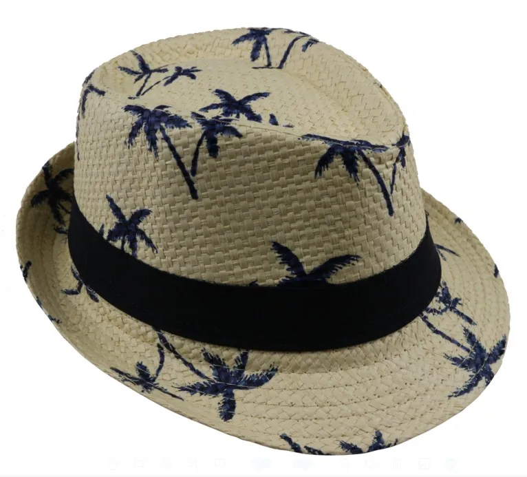 LNPBD 2017 vânzare fierbinte de Vară paie pălărie de Soare copii Plaja Soare pălărie Trilby Pălărie panama manopera pentru boy fata de Copii 4 culori Imagine 3