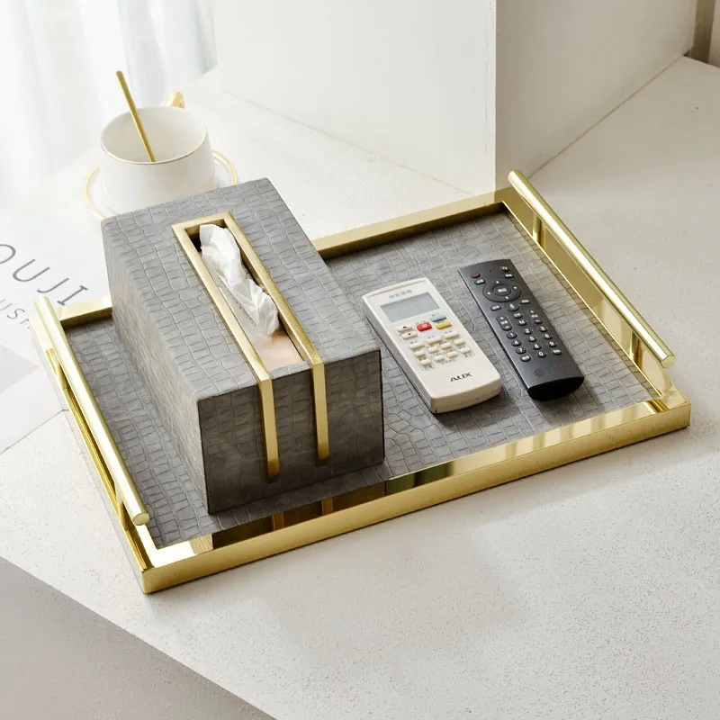 Nordic lux șervet țesut titularul acasă mașina de țesut cutie cu capac suport retro decor masă de cafea living desktop orga Imagine 1