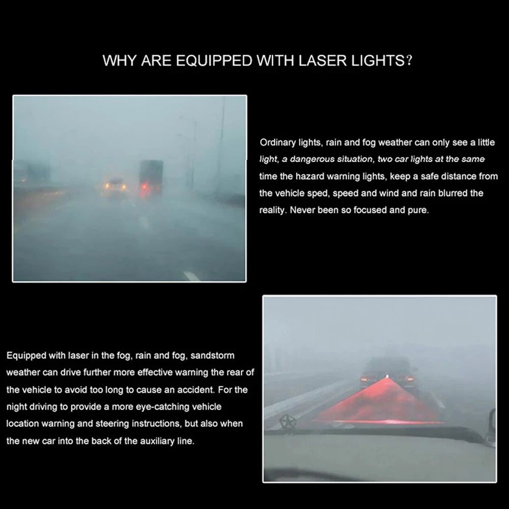 USB Auto Cerul Înstelat Atmosferă de Lumină Auto Anti-Coliziune față-Spate cu Laser Coada de Ceață Lumina de Frână de Parcare Lampa Stop Creștere de Avertizare Li Imagine 4