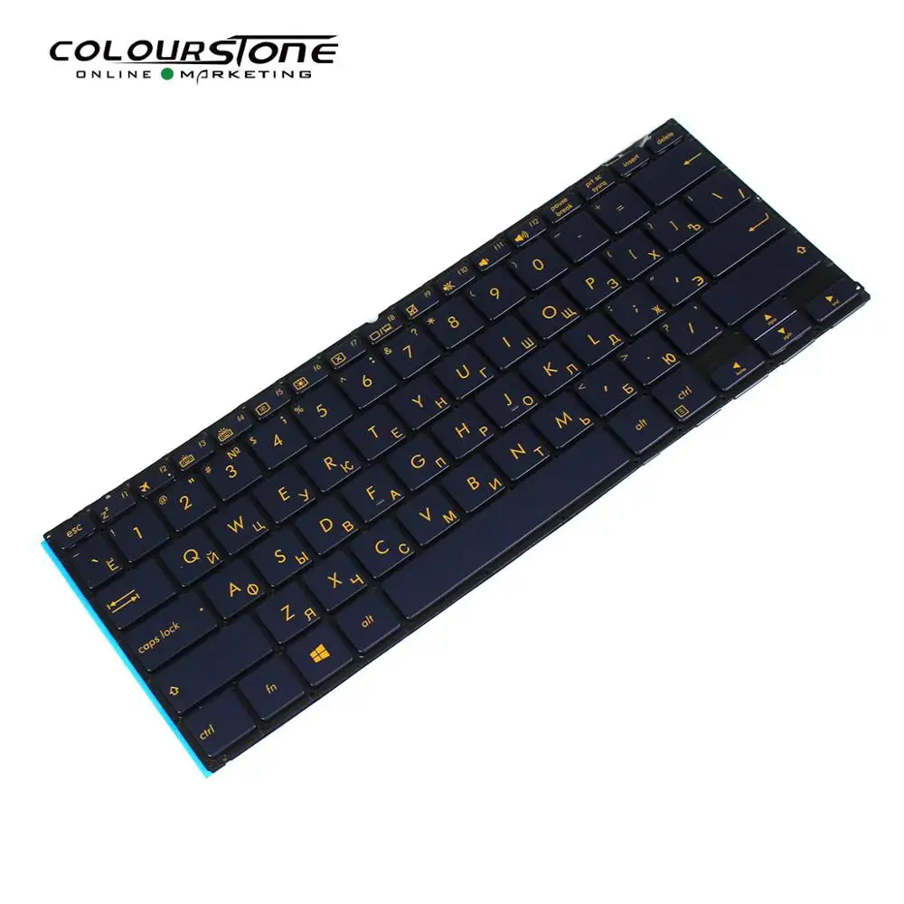 UX370 Ru tastatura laptop pentru Asus ZenBook Flip S UX370 UX370U UX370UA U370 Q325U Negru cu iluminare din spate russian keyboard Imagine 3