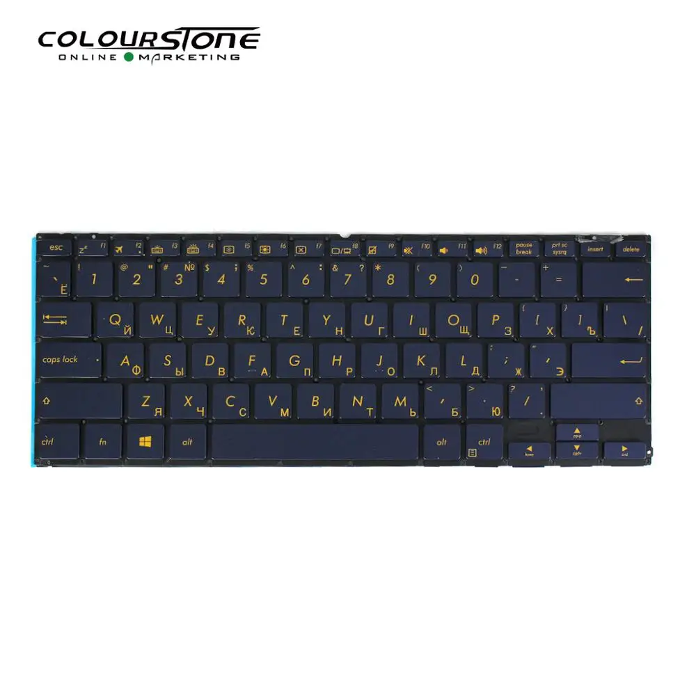 UX370 Ru tastatura laptop pentru Asus ZenBook Flip S UX370 UX370U UX370UA U370 Q325U Negru cu iluminare din spate russian keyboard Imagine 4