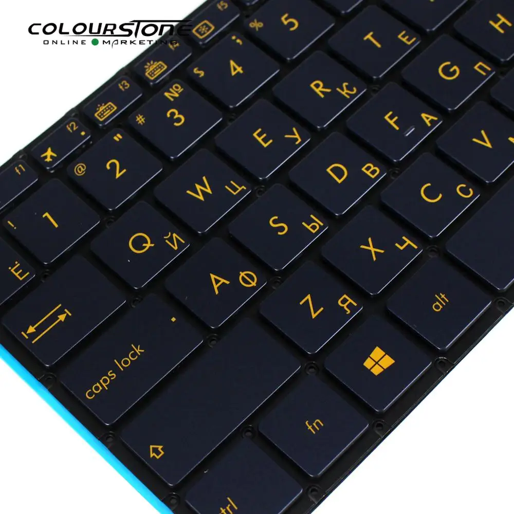 UX370 Ru tastatura laptop pentru Asus ZenBook Flip S UX370 UX370U UX370UA U370 Q325U Negru cu iluminare din spate russian keyboard Imagine 5